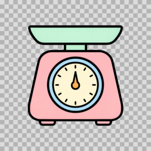 Vintage Kitchen Scale Icon Free PNG